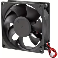 Robiz Dc 12V Fan 80X80X25MM 8025 8X8X2.5CM 2 Pin Fırçasız Soğutma Fanı Kuluçka Ekran Kartı Cooler 3D Printer Pc Cpu Soğutucu