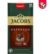 Jacobs Espresso 10 Yoğun Kapsül Kahve 52 G (6'li Paket)