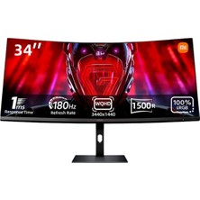 Xiaomi Kavisli Oyun Monitörü G34WQI Eu 34 Inç VA Panel WQHD 7680 x 4320 180 Hz Yenileme Hızı -  Curved Gaming Monitör G34WQi 34″ 180Hz 1ms UWQHD Oyuncu Monitör