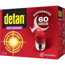 Detan 60 Gece Elektrolikit Cihaz + Yedek Sinek Ilacı (6'li Paket)