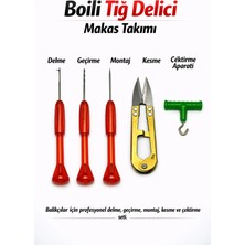 Sr Sazanrig Boili Tığ Delici Matkap Düğüm Çektirme Makas Takımı (5'li Set)