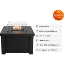 Aygaz Lhotse 817 LR Lpg'li Dış Mekan Isıtıcı - Lav Taşlı - Siyah
