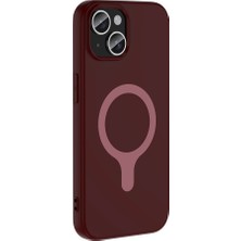 Cepustik Telefon Aksesuarları iPhone 15 Kılıf M-Safe Şarj Özellikli Aris Silikon Kılıf