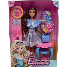 Nessi World WG66956 -Kutulu Güzellik Masalı Çantalı Bebek Set 11,5 Inç