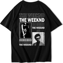 Brz Collection Unisex Oversize The Weeknd T-Shirt Siyah