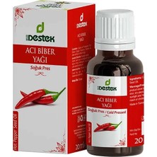 Destek Acıbiber Yağı (Soğuk Pres) 20cc