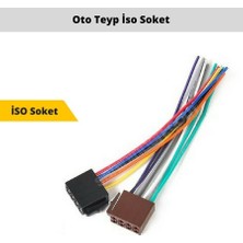 Fully Oto Teyp Hoparlör Soketi Iso Soket Kolay Kurulum ve Yüksek Ses Kalitesi ile Uyumlu