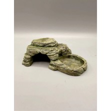 18 x 5,5 cm Sürüngen ve Kemirgenler Için Teraryum Dekor, %100 El Boyaması