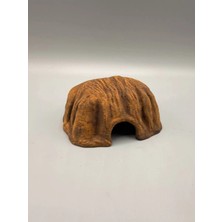 10X4,5 cm Sürüngen ve Kemirgenler Için Teraryum Dekor, Saklanma Tırmanma Alanı %100 El Boyaması