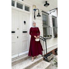 Bwest Elbise - Bordo