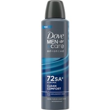 Dove Men Care Clean Comfort Sprey Deodorant 150 ml (6'li Paket)