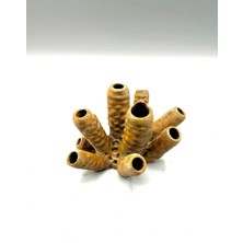 Coral 18X10 cm Sürüngen ve Kemirgenler Için Teraryum Akvaryum Dekor, Saklanma Alanı %100 El Boyaması