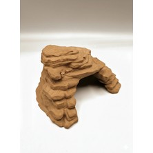Sürüngen ve Kemirgenler Için Tek Renk Teraryum Dekor, Saklanma Tırmanma Alanı (200X133MM)