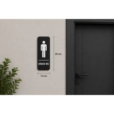 Hedef Hediyelik Dekoratif Wc Yönlendirme Tabelası - Kadın / Erkek / Engelli 3'lü Set