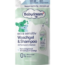 Babydream Ekstra Hassas Saç ve Vücut Şampuanı 500 ml (5'li Paket)