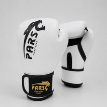 Pars Force Beyaz Boks & Kick Boks Eldiveni Suni Deri Malzeme ile Antrenman İçin Özel Tasarım