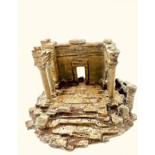 15 x 8,5 cm Sürüngen ve Kemirgenler Için Teraryum Dekor, Temple, %100 El Boyaması