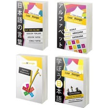 Cinius Yayınları Learnihongo Japonca Dilbilgisi, Kelimeler, Alıştırmalar, Alfabe 4 Kitap Set Mesleki Hazırlık için