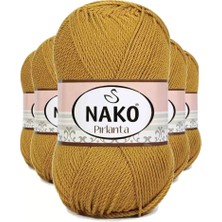 Herşey Trend Herşeytrend 5 Adet Pırlanta Amigurumi El Örgü Ipi Yünü Altın 6706