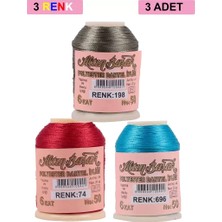 Herşey Trend Herşeytrend 3 Adet Altınbaşak Oya ve Dantel Ipi 20 gr - Royaleks - No: 074 - 696 - 198