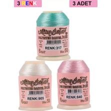 Herşey Trend Herşeytrend 3 Adet Altınbaşak Oya ve Dantel Ipi 20 gr - Royaleks - No: 905 - 840 - 317