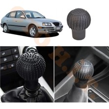 Oto h.i.t. Hyundai Elantra 2002-2006 Manuel Uyumlu Vites Kılıfı Masajlı Mat Siyah