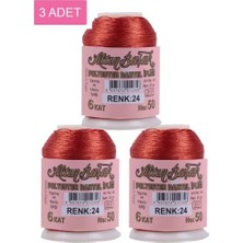 Herşey Trend Herşeytrend 3 Adet Altınbaşak Oya ve Dantel Ipi 20 gr - Royaleks - No: 024