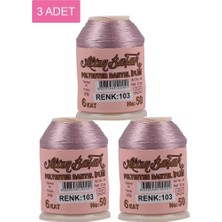 Herşey Trend Herşeytrend 3 Adet Altınbaşak Oya ve Dantel Ipi 20 gr - Royaleks - No: 103