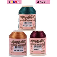 Herşey Trend Herşeytrend 3 Adet Altınbaşak Oya ve Dantel Ipi 20 gr - Royaleks - No: 413 - 032 - 291