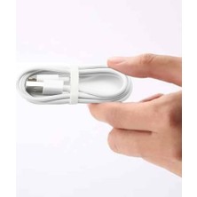 Robiz 5A Type-C USB Kablo 1 Metre Beyaz  25W Hızlı Şarj 40MB/S Data Aktarım Telefon Tablet Adaptör Bilgisayar Type C