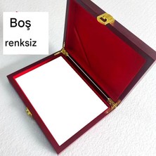 Mühürcüm Büyük Boy Ahşap Dekor Boş Istampa 175*125MM Mürekkep Baskı Pedi