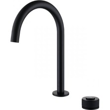 Newarc Step 2 Delikli Çanak Tipi Lavabo Bataryası - Siyah