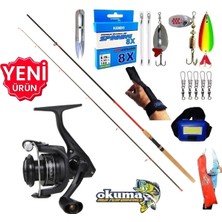 Okuma Revenger RV-3000A 270CM 10-35GR Karbon Red Zoom Turna Spin Olta Takımı Seti