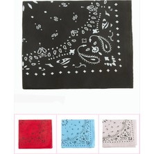 Eco Lounge Çini Desenli Keten Bandana 50*50