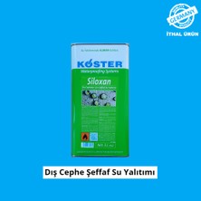 Köster Siloxan 5 kg Dış Cephe Şeffaf Su Yalıtımı Yüksek Penetrasyon Derinliği ile Su Geçirmez