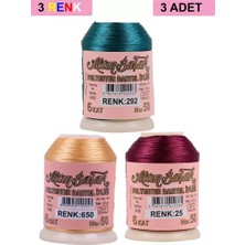 Herşey Trend Herşeytrend 3 Adet Altınbaşak Oya ve Dantel Ipi 20 gr - Royaleks - No: 650 - 025 - 292