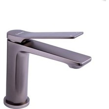 Eva Banyo Fırçalanmış Füme Lavabo Bataryası