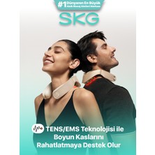 SKG G7 Pro Fold Hediye Kutulu Premium Gold Seri | TENS-EMS Boyun Masajı | Mobil APP | Isı Terapisi