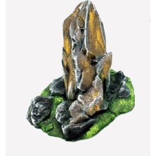 3 Boyut Endüstriyel 13 x 9,5 cm Sürüngen ve Kemirgenler Için Teraryum Dekor, Dekostone, %100 El Boyaması
