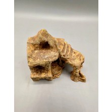 3 Boyut Endüstriyel 18 x 13 cm Sürüngen ve Kemirgenler Için Teraryum Dekor, Saklanma Tırmanma Alanı (Renkli)