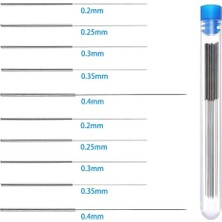 Robiz Nozül Temizleme Iğnesi 10 Adet 0.2mm 0.25MM 0.3mm 0.35MM 0.4mm  3D Yazıcı Nozzle Printer Crelity Ender 3 Ender 3 Pro Ender 3 V2 Anycubic Two Trees Bluer Sapphire Prusa