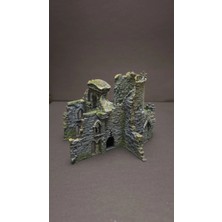 3 Boyut Endüstriyel 15X16X10 cm Sürüngen ve Kemirgenler Için Teraryum Dekor, Saklanma Tırmanma Alanı %100 El Boyaması