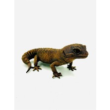 3 Boyut Endüstriyel 11X5 cm Sürüngen ve Kemirgenler Için Teraryum Dekor Leopard Gecko Figür %100 El Boyaması