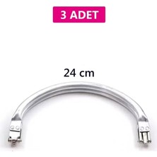 Herşey Trend Herşeytrend Gizli Metal Oval Çanta Bursu – 3 Adet - 24 cm - Metal Çanta Aparatı Çanta Aksesuarı