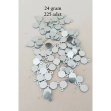 Herşey Trend Herşeytrend Oya Abiye Bileklik Kolye Pleksi Metalik Plastik Pul Gümüş Renk 24 Gram 225 Adet - BNC580