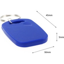 Robiz Çift Frekans 125KHZ 13.56MHZ Rfid Anahtarlık Uıd Değişebilir  Kopyalanabilir Apartman Site Ofis Kapı Geçiş Personel Takip Turnike Otopark Asansör Göstergeç