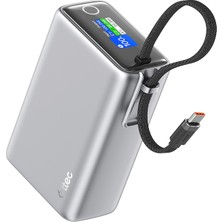Ttec Recharger Pro Max Tft 25.000MAH Pd 100W Usb-C Dahili Kablolu Taşınabilir Hızlı Şarj Aleti / Powerbank 2BB274G