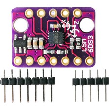 Robiz LSM6DS3 Ivme Ölçer Jiroskop Sensör Modülü  6 Eksen 16 Bit Adc I2C Spi ±16G ±2000DPS Yön Pozisyon Dönme Eğim Hareket Algılayıcı Robot Drone Telefon Adım Sayma Titreşim