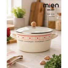 MİEN Cutie 22 cm Emaye Kızartma Tenceresi