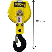 His Ticaret 1 Ton 2/1 Donanım Vinç Kanca Bloğu 6-12 mm Halat